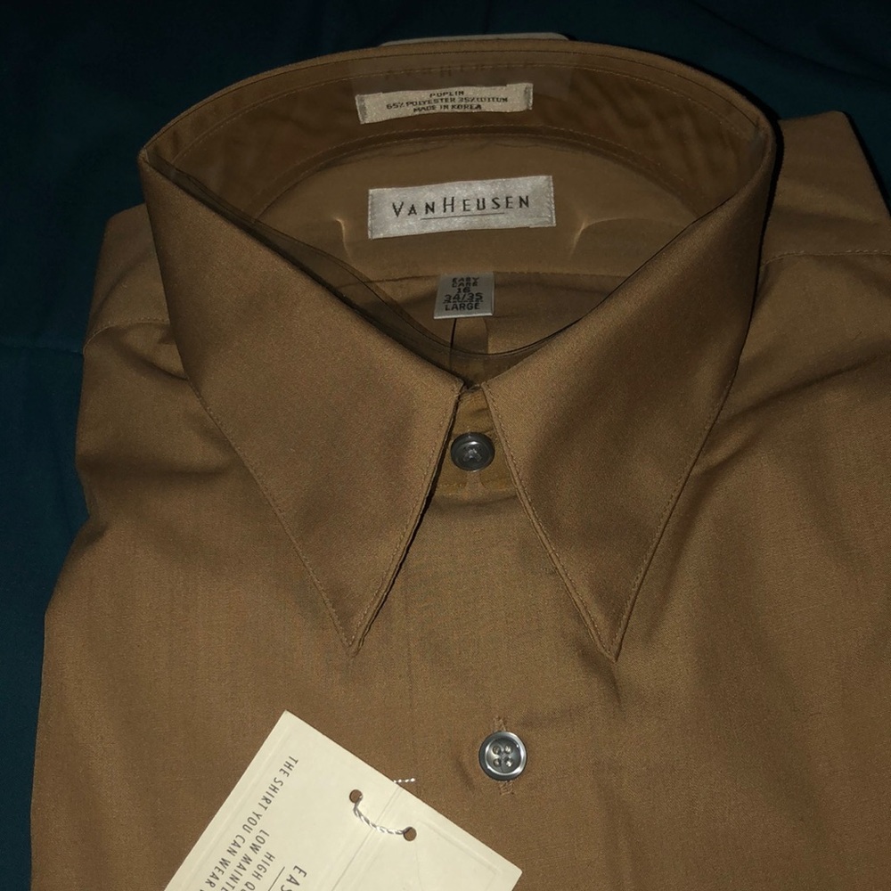 New with tags van Heusen dress shirts, large 16 neck 34/35 sleeve length